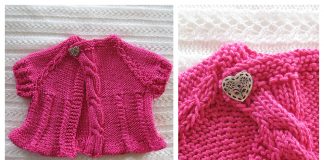 Tiny Cables Baby Sweater Free Knitting Pattern