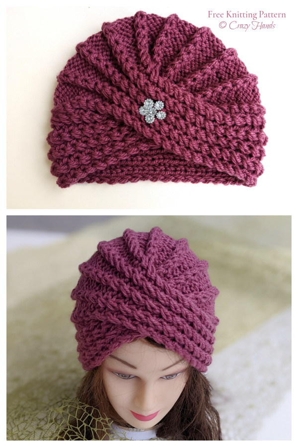Twisted Turban Hat Free Knitting Pattern + Video