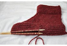 Two Needle Slippers Free Knitting Pattern
