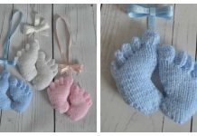 Baby Feet Charm Knitting Pattern