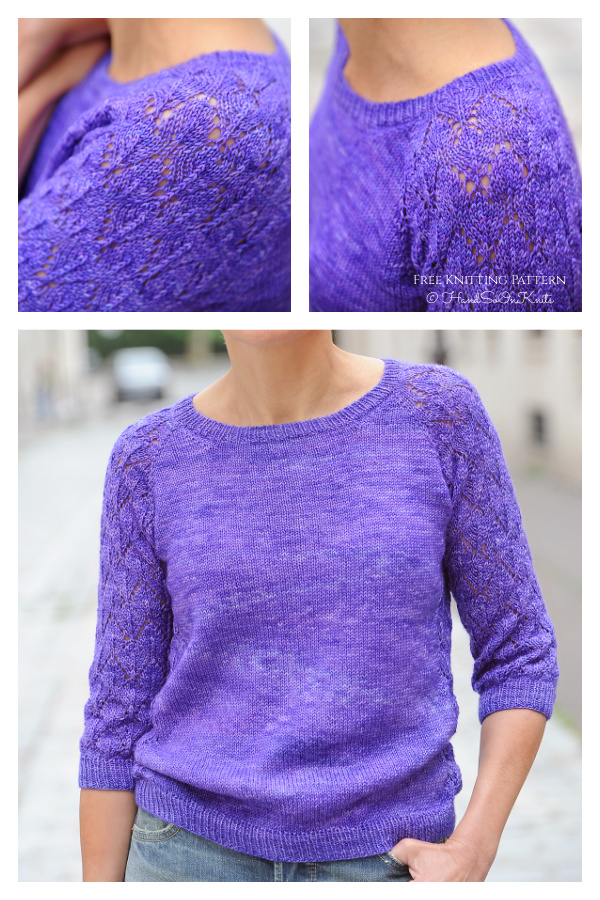 Cercis Tee Top Free Knitting Pattern