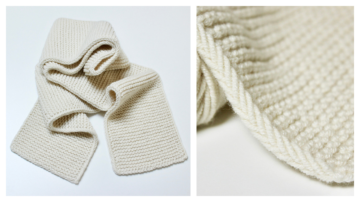 Distitch Edge Scarf Free Knitting Pattern Knitting Pattern