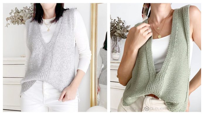 Duo Reversible Vest Free Knitting Pattern