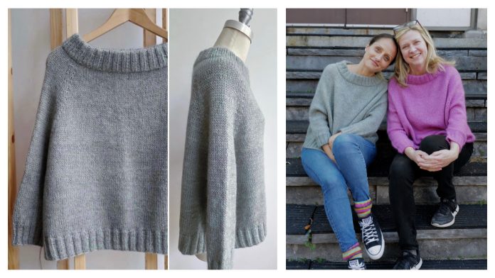 Easy Sunday Morning Pullover Sweater Free Knitting Pattern