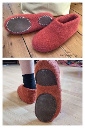 Felted Slipper Free Knitting Pattern - Knitting Pattern