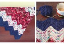 Garden Chevron Baby Blanket Free Knitting Pattern