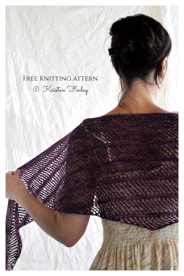 Lace Wave Shawl Free Knitting Pattern