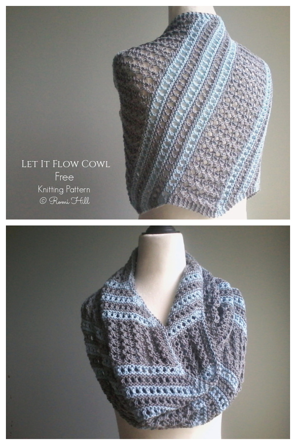 Let It Flow Cowl Free Knitting Pattern