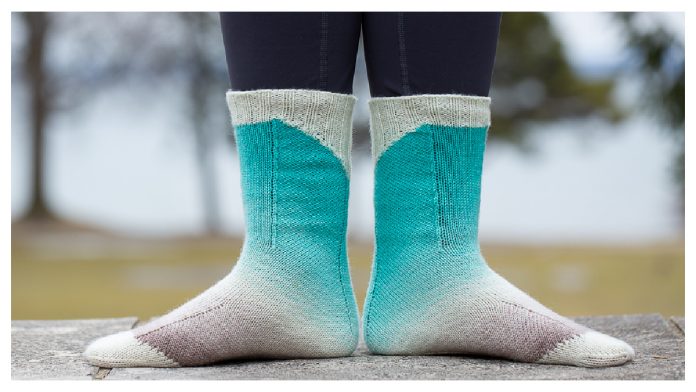 Miter Joint Socks Free Knitting Pattern