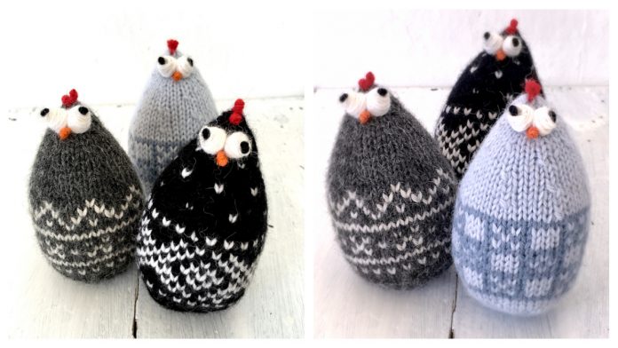 Norwegian Easter Chickens Knitting Pattern