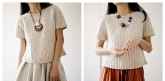 Seashell Sweater Top Knitting Pattern