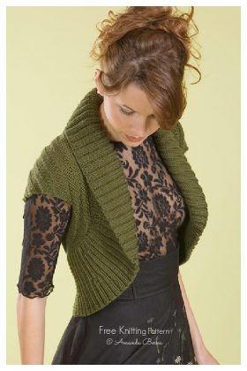 Shawl Collar Vest Free Knitting Patterns - Knitting Pattern