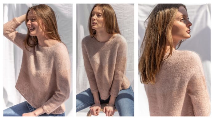 Velvet Pullover Sweater Free Knitting Pattern