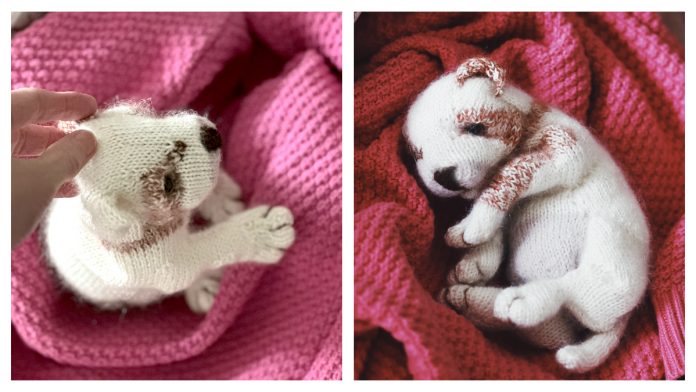Amigurumi New Born Puppy Free Knitting Pattern