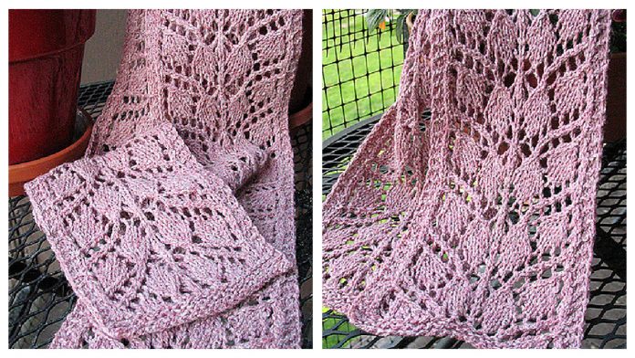 Branching Out Lace Scarf Free Knitting Pattern