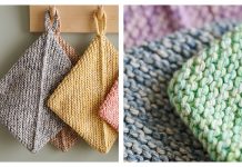Double-Thick Potholder Free Knitting Pattern