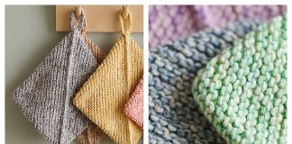 Double-Thick Potholder Free Knitting Pattern