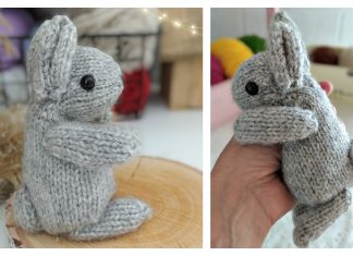 Easter Rabbit Toy Free Knitting Pattern