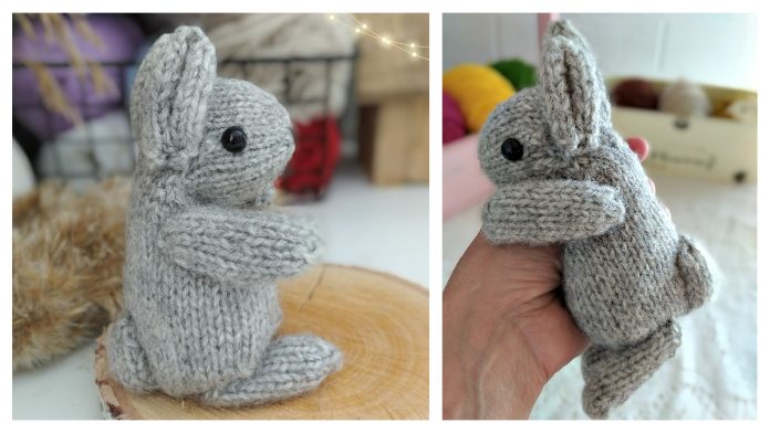 Easter Rabbit Toy Free Knitting Pattern