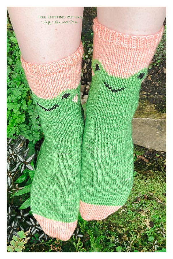 Froggy Feet Socks Free Knitting Pattern