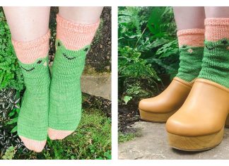 Froggy Feet Socks Free Knitting Pattern