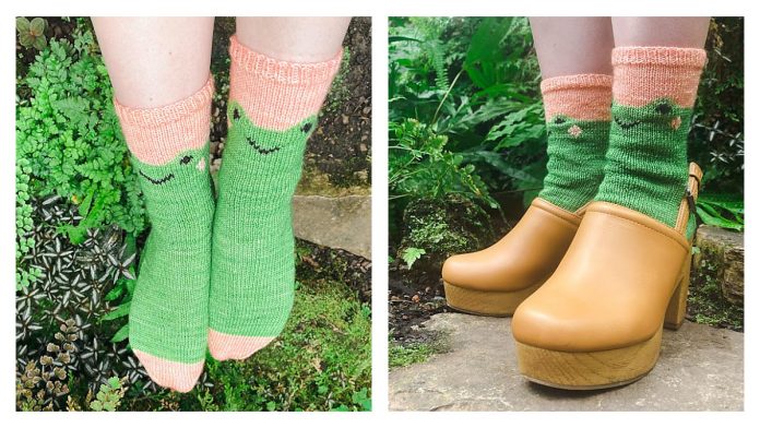 Froggy Feet Socks Free Knitting Pattern