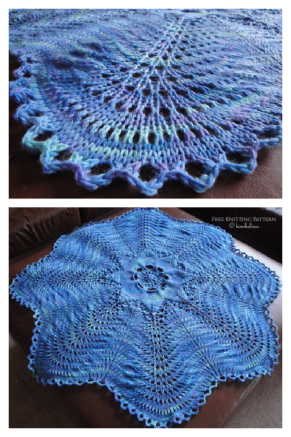 Hemlock Ring Blanket Free Knitting Pattern