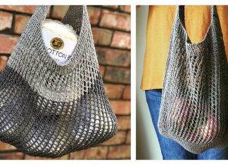 Ilene Slouchy Market Bag Free Knitting Pattern