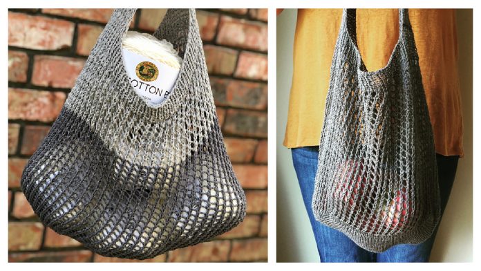 Ilene Slouchy Market Bag Free Knitting Pattern