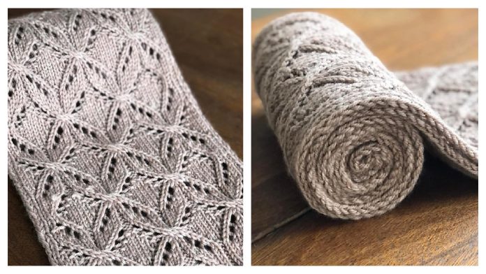 Love me Knot Lace Scarf Free Knitting Pattern