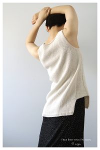 Notched Hem Tank Top Free Knitting Pattern - Knitting Pattern