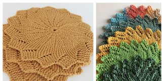 Round Dishcloth Free Knitting Patterns