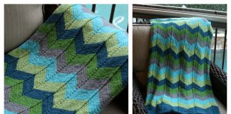 Chevron Baby Blanket Free Knitting Pattern