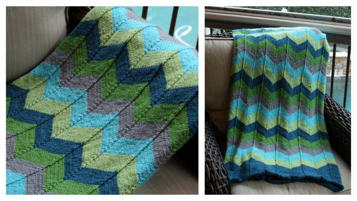 Chevron Baby Blanket Free Knitting Pattern