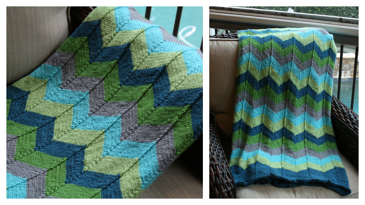 Chevron Baby Blanket Free Knitting Pattern Knitting Pattern