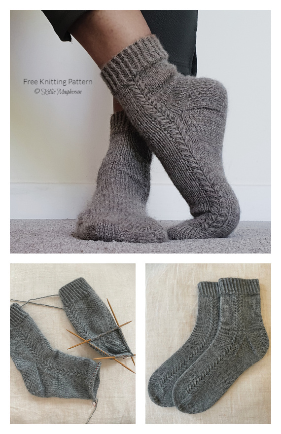 Laid Edges Socks Free Knitting Pattern