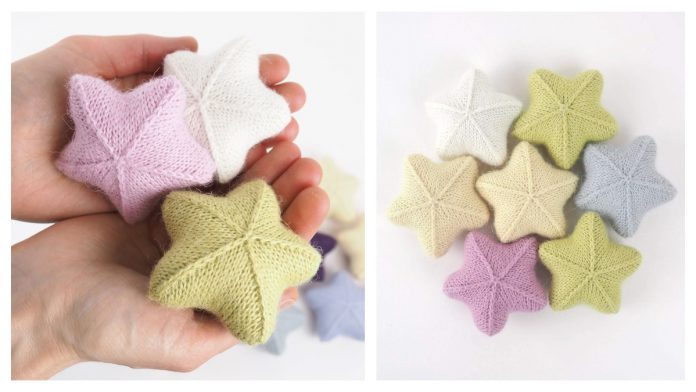 Easy Little Star Ornament Free Knitting Pattern