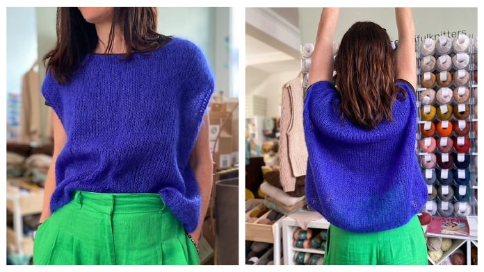 Clare Slipover Top Knitting Pattern