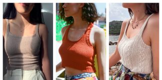 Simple Summer Sleeveless Top Knitting Patterns