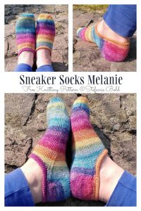 Sneaker Socks Melanie Free Knitting Pattern - Knitting Pattern