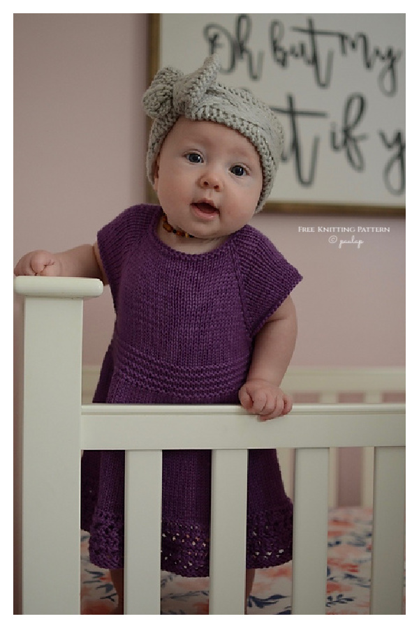 Wee Penny Baby Dress Free Knitting Pattern