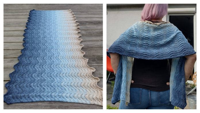 Baltic Beach Stole Shawl Free Knitting Pattern