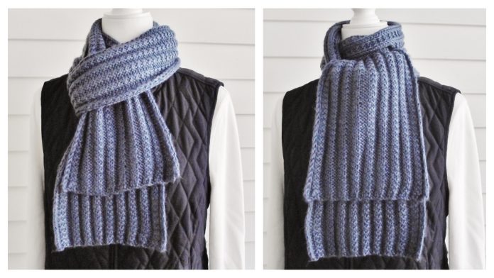 Boyfriend Scarf Free Knitting Pattern