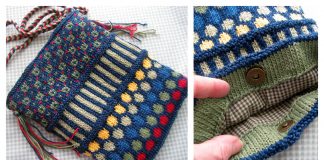 Dots and Stripes Purse Free Knitting Pattern