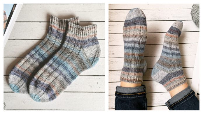 Easy Band Heel socks Free Knitting Pattern