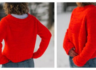 Fancy Pullover Sweater Free Knitting Pattern