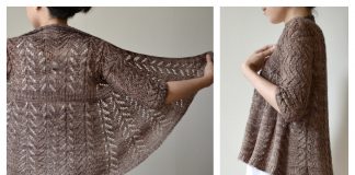 Hitofude Cardigan Knitting Pattern