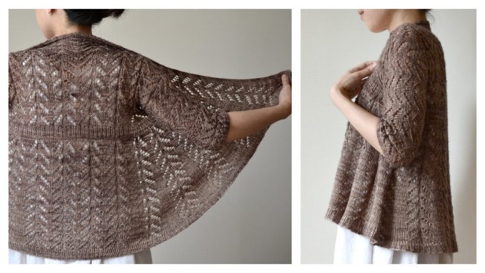 Hitofude Cardigan Knitting Pattern