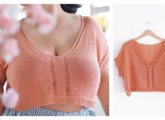 Outline Tee Top Knitting Pattern
