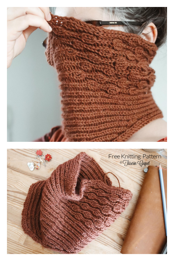 Pralines Cowl Free Knitting Pattern